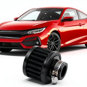Honda Civic Valve Cover Breather Filter Stainless Steel-0