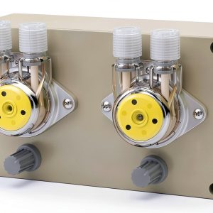 KAMOER Double Head Peristaltic Pump 12V DC White Lab Dosing Pump-0