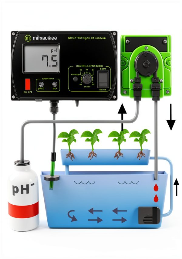 Milwaukee Instruments MC720 Dosing Pump Kit - Hydroponic pH Control-1