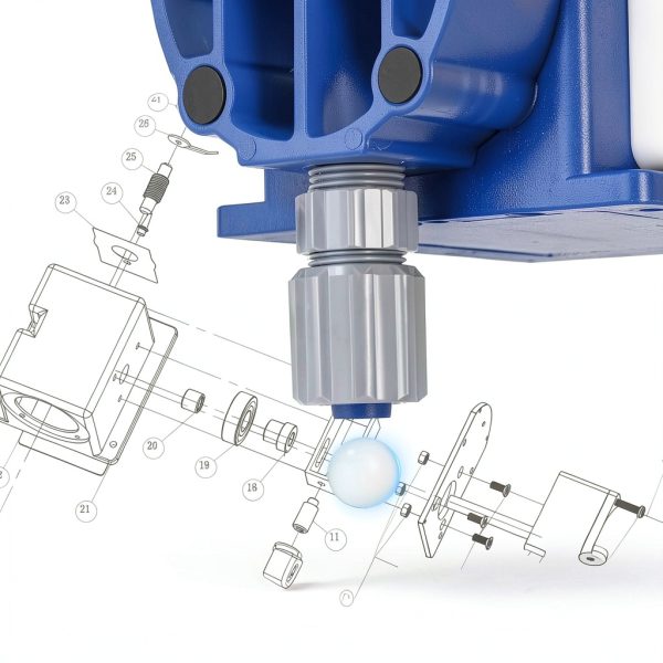 Diaphragm Metering Pump Crispaire 30 GPD 100 PSI Dosing Pump-3